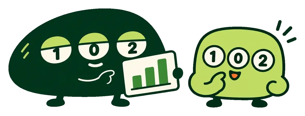 グラフを指して説明するキャラクター